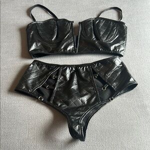 Frederick's of Hollywood Black Bikini Intimates & Sleepwear